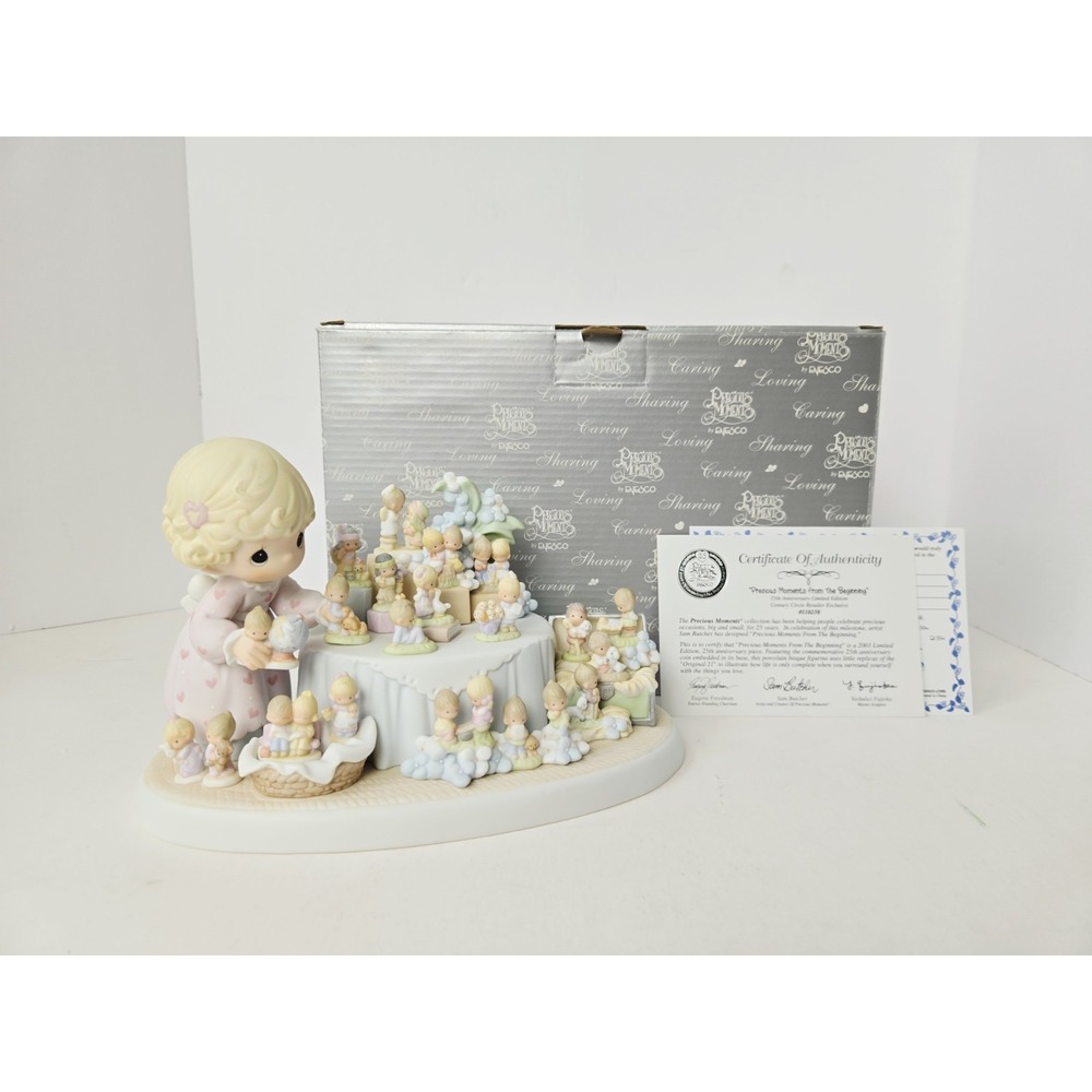 Enesco Precious Moments figurine 110238 From the Beginning w/ box 25th